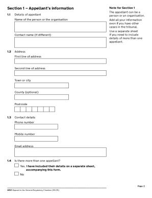 GRC1 Appeal to the General Regulatory Chamber