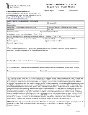 Family and Medical Leave Request Form
