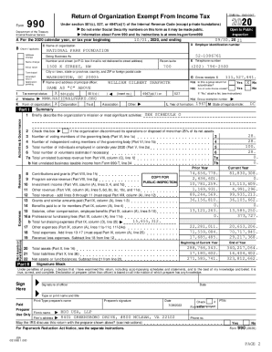 IRS Form 990 2020