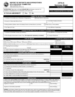 Indiana Political Committee Financial Report
