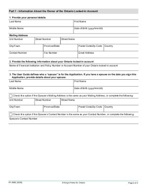 Ontario Financial Hardship Unlocking Form FHU 2