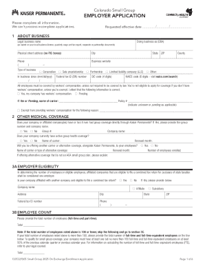 Colorado Small Group Employer Application