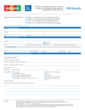 Accident Insurance Claim Form