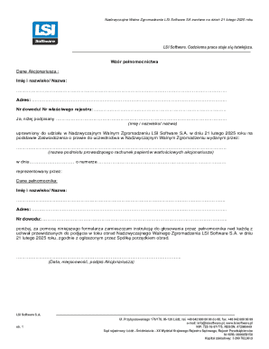 Proxy Voting Form for LSI Software SA