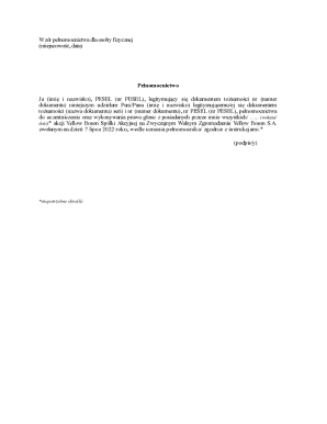 Power of Attorney for Shareholder Voting