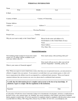 Student Application Form