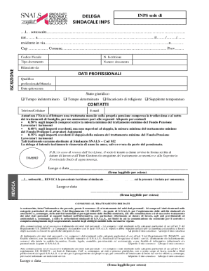 SNALS Pensioner Delegation Form