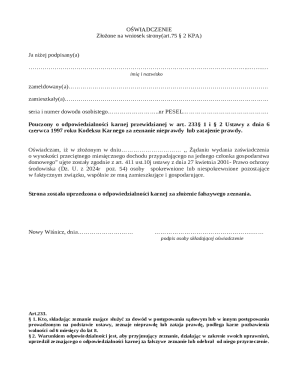 Affidavit for Income Certificate