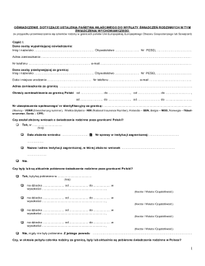 Family Benefits State Declaration Form