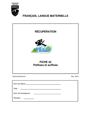 French Language Worksheet