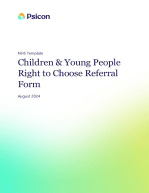 Children Right to Choose Referral Form