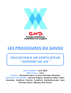 Ventilator Education Form