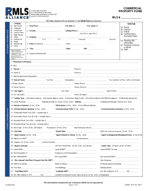 Commercial Property Form