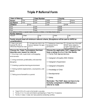 Triple P Referral Form