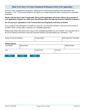 Ontario Form 5.2 Application