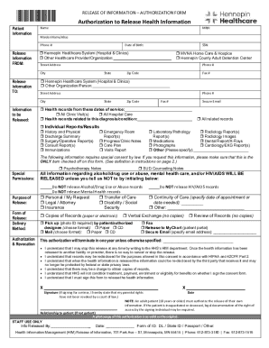Authorization to Release Health Information