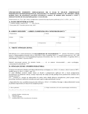 Poland De Minimis Tax Relief Application