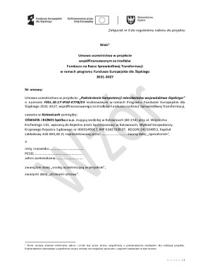 Participation Agreement for Project