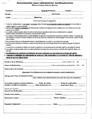 Medication Administration Authorization