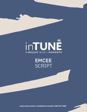 Wedding Reception Emcee Script