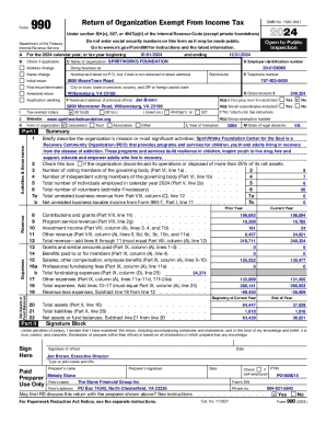 IRS Form 990 2024