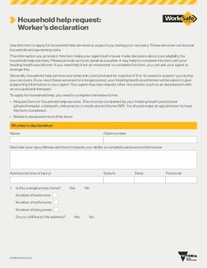 Worker’s Declaration for Household Help