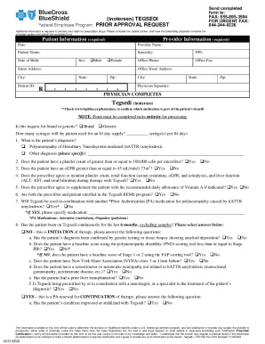 Tegsedi Prior Authorization Request Form