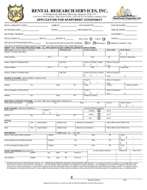 Apartment Occupancy Application