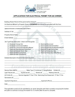 Electrical Permit Application