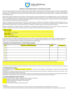 Poland Prescription Request Form