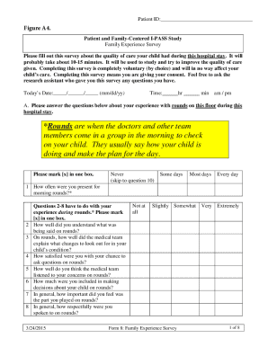 Family Experience Survey