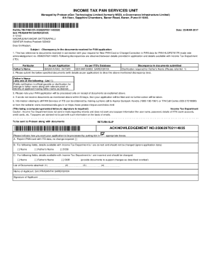 PAN Discrepancy Notice