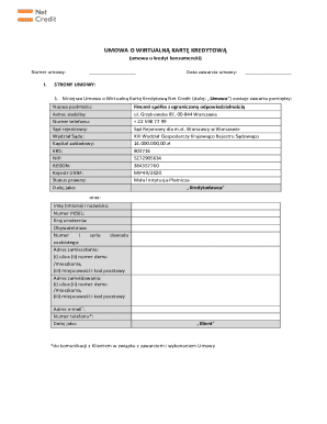 Virtual Credit Card Agreement