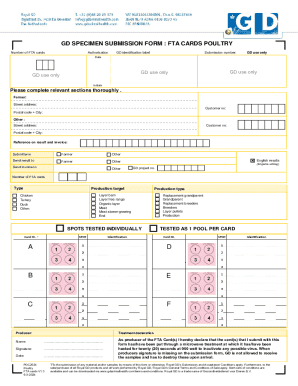 GD Specimen Submission Form