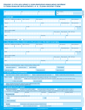 Request for Pension Benefit Payment