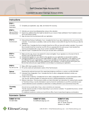 Coverdell Education Savings Account Application