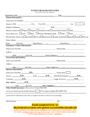 Patient Registration Form