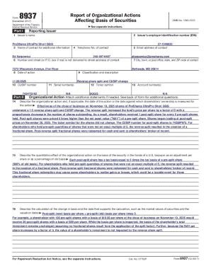 Form 8937 Report
