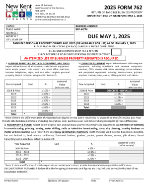 Virginia Business Property Tax Return Form 762