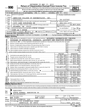IRS Form 990 2021