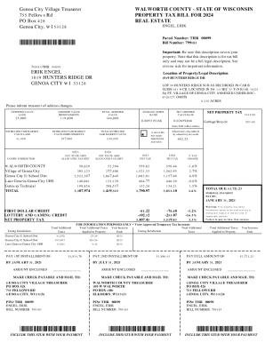 Wisconsin Property Tax Bill