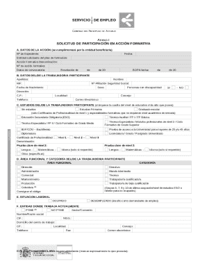Training Participation Request Form