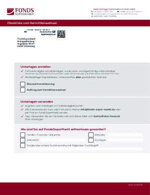 Vermittlerwechsel Checkliste