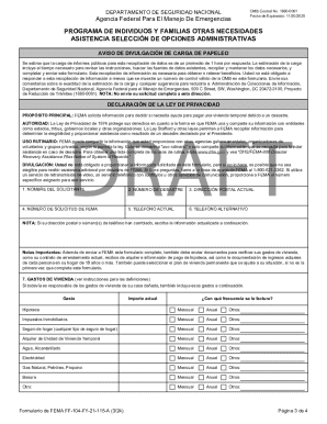 FEMA Continued Temporary Housing Assistance Application