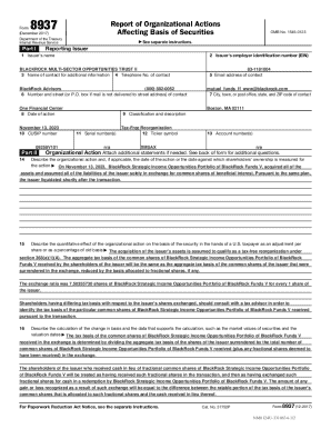 Form 8937 Report