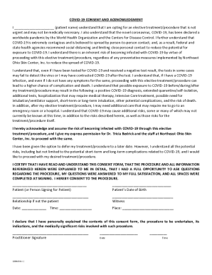 COVID-19 Consent Form