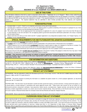 DS-3053 Statement of Consent