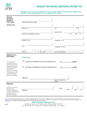 Alberta Teachers' Request for Additional Income Tax Deductions