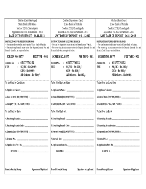 FCS Recruitment Application Fee Challan