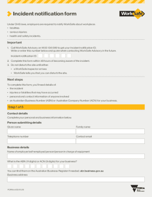Incident Notification Form